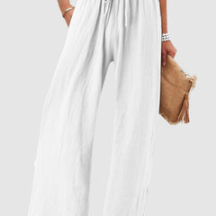Olwen wide leg pants - White