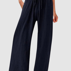 Olwen wide leg pants - Navy