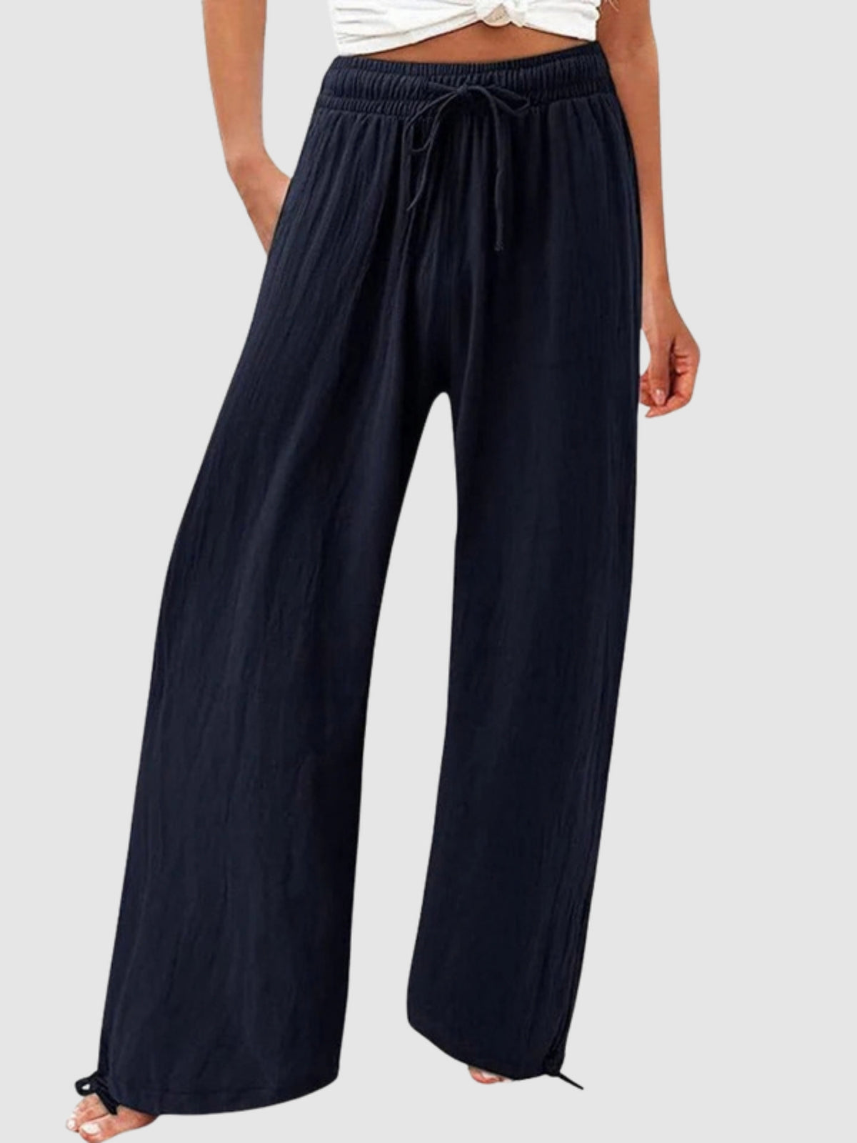 Olwen wide leg pants - Navy
