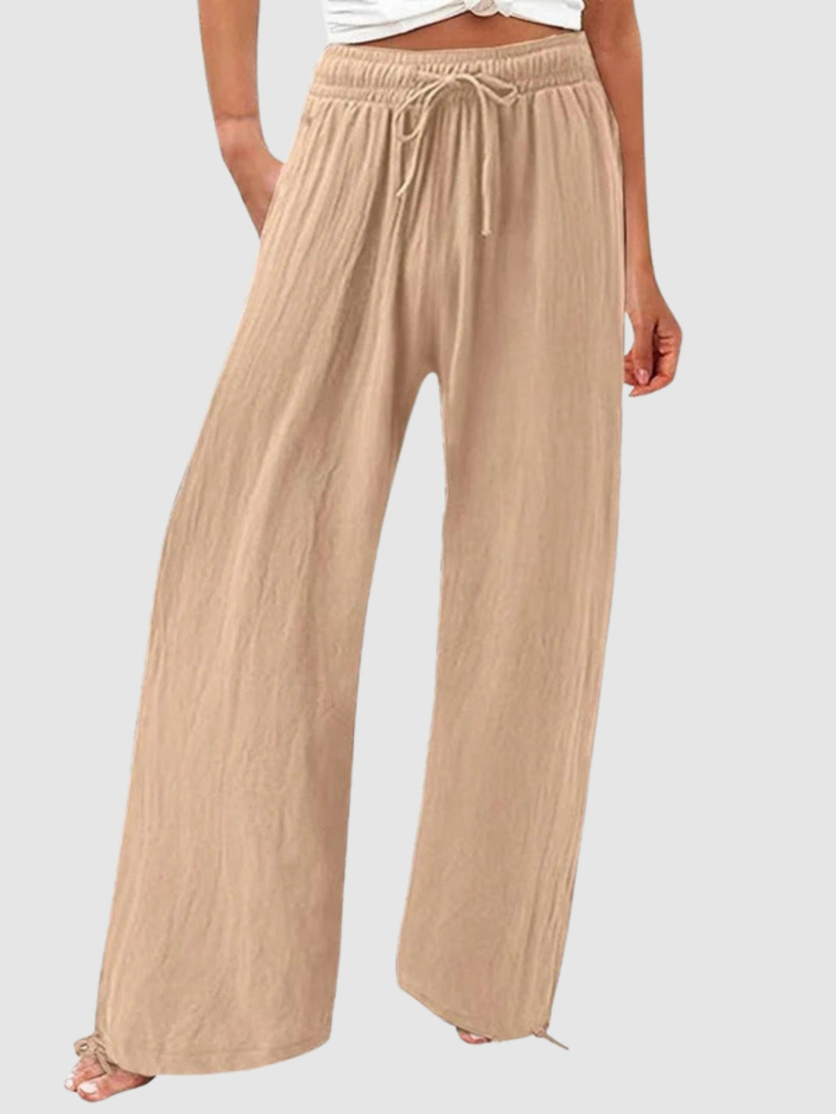 Olwen wide leg pants - Khaki