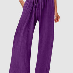 Olwen wide leg pants - Purple