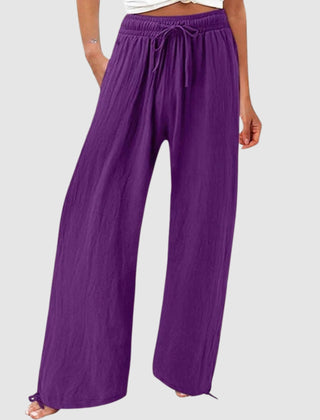 Olwen wide leg pants - Purple