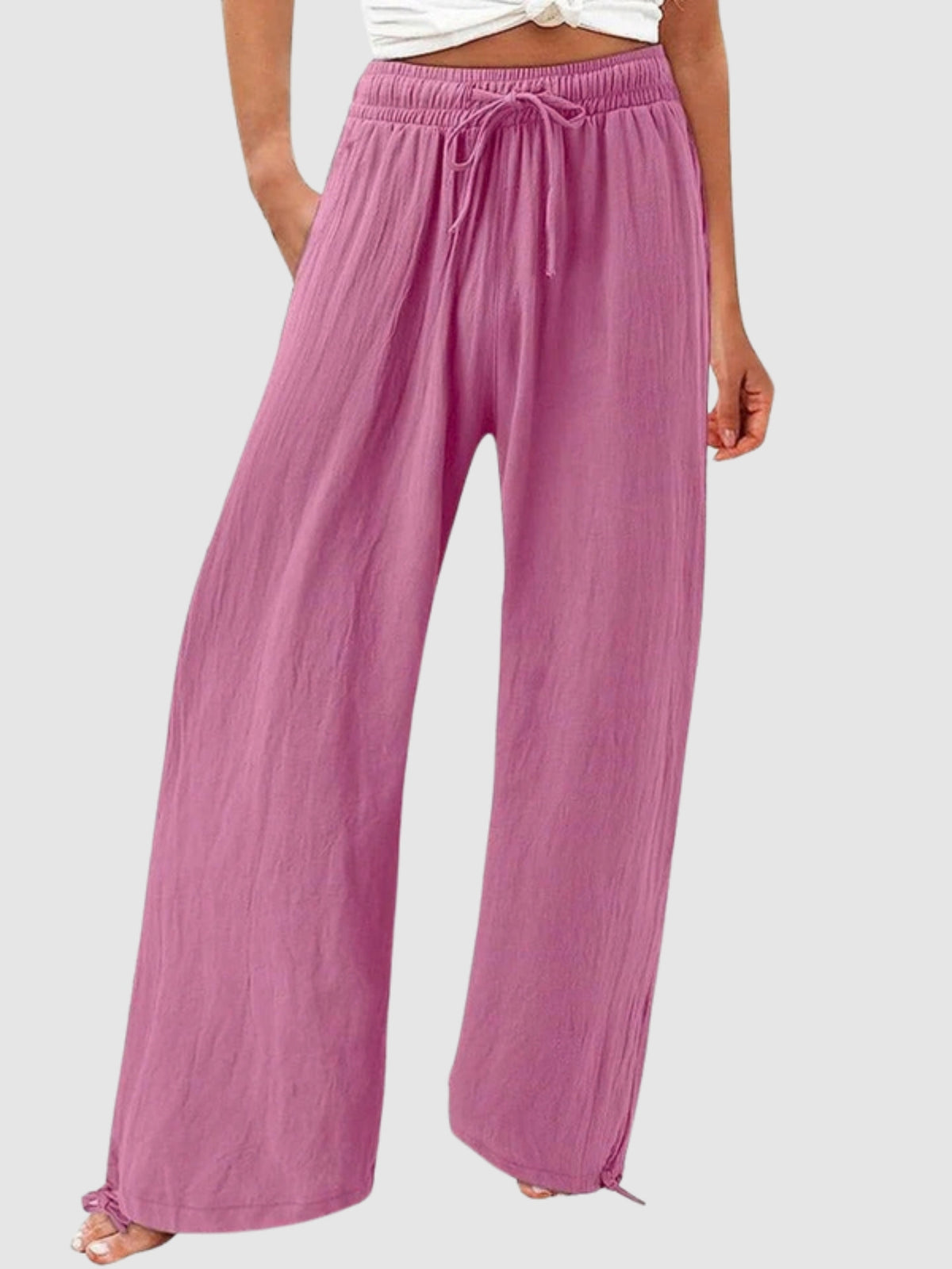 Olwen wide leg pants - Pink