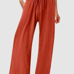 Olwen wide leg pants - Orange