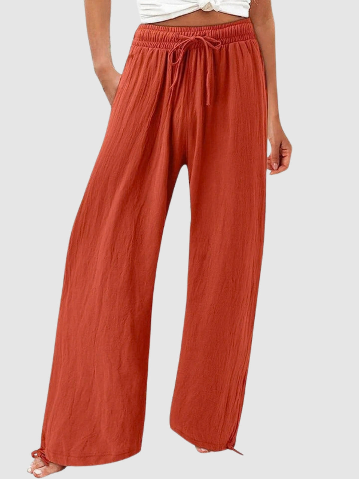 Olwen wide leg pants - Orange