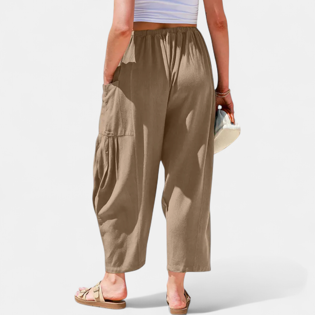 BREEZY™ – Flowy Linen Wide-Leg Beach Pants