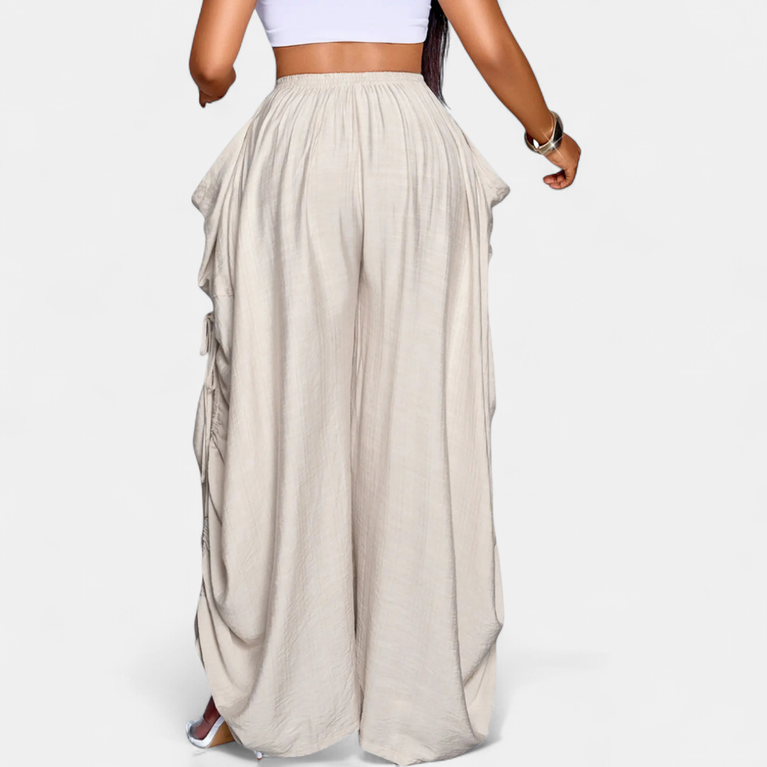 PETRA™ – Retro Punk Wide-Leg Pants