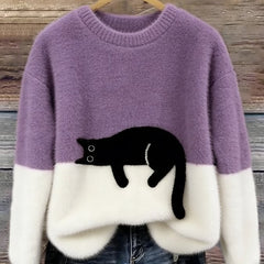 Lottie Cosy Oversized Sweater - Purple