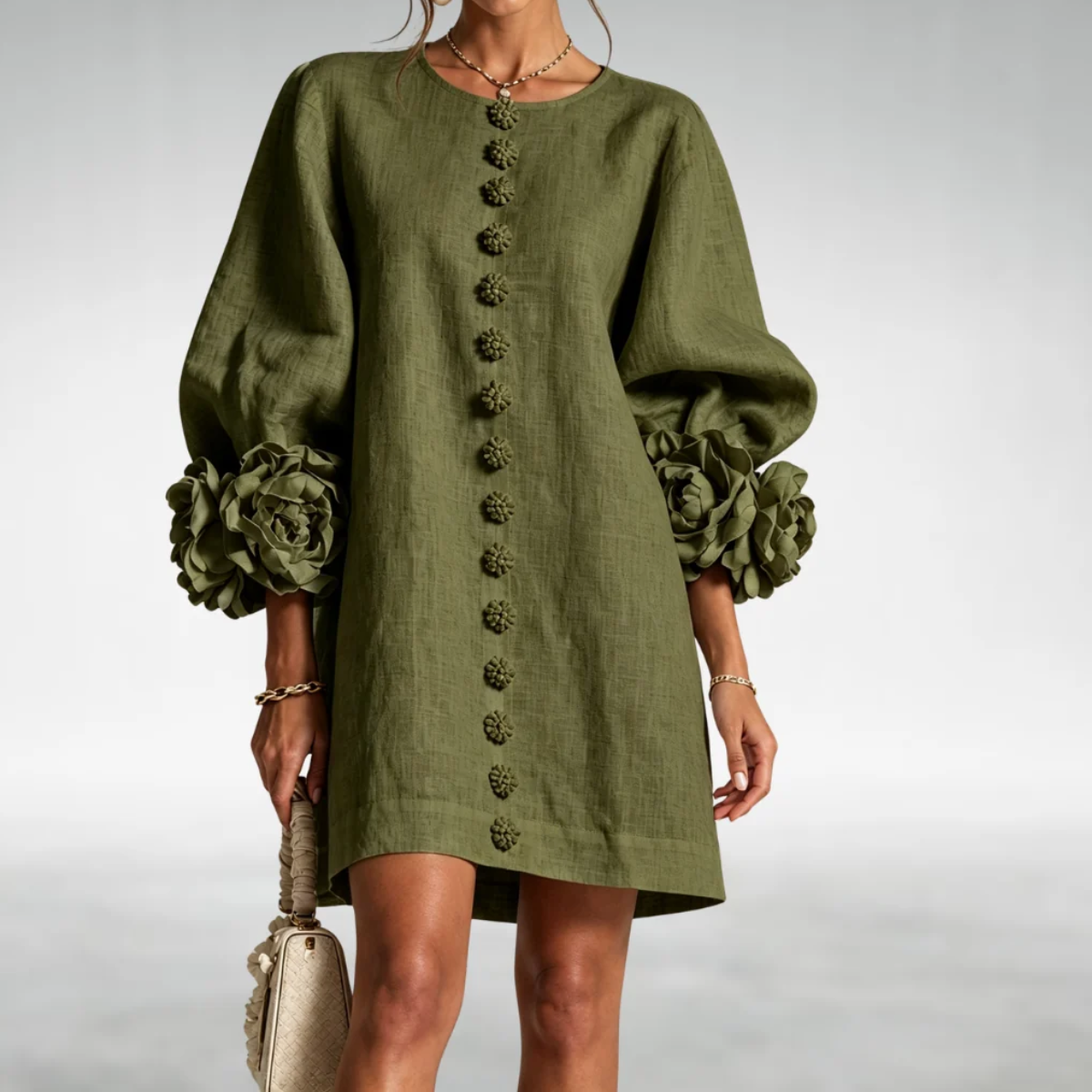 Carmena Floral Sleeve Dress