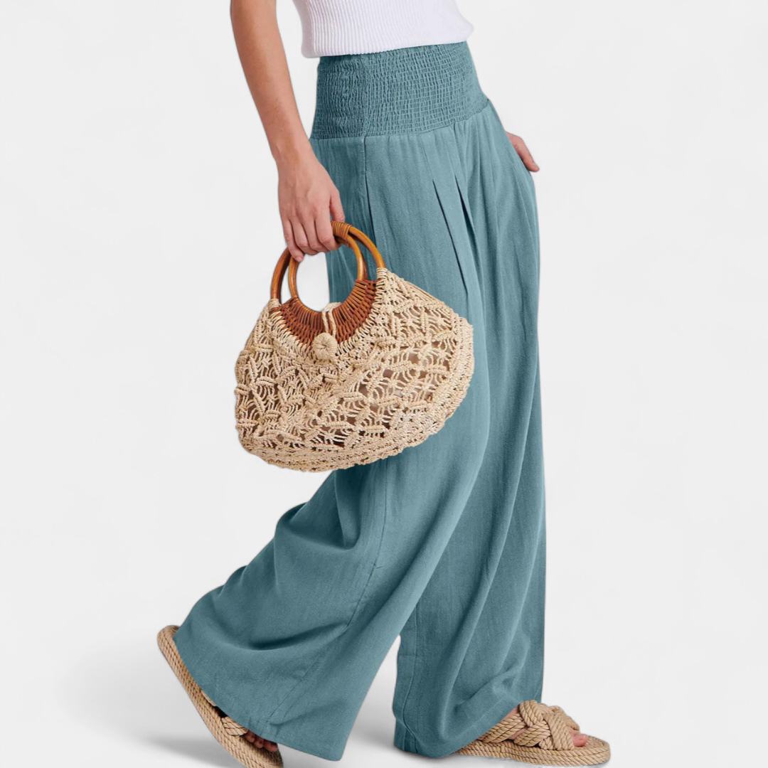 BONITA™ – Relaxed Wide Leg Linen Pants