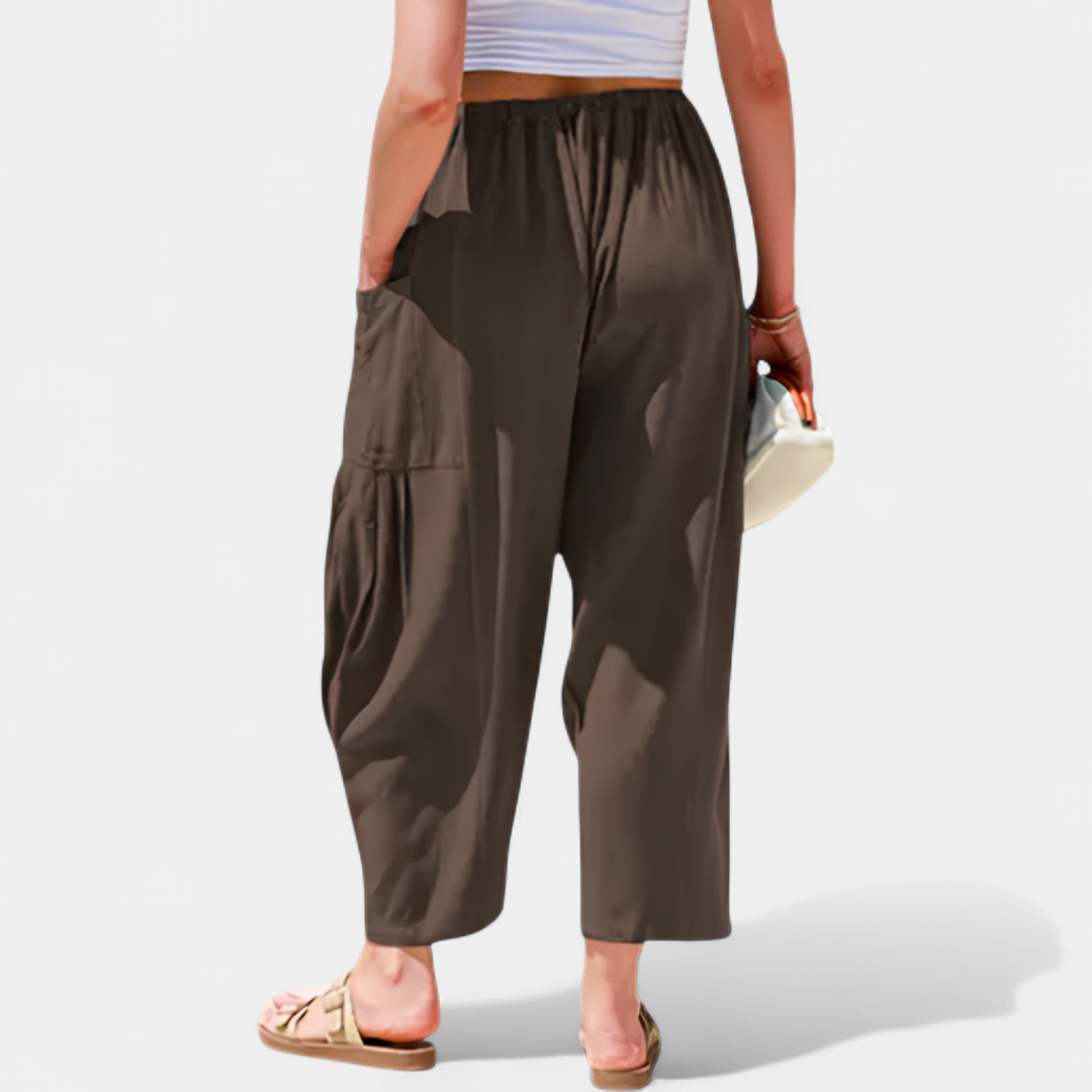 BREEZY™ – Flowy Linen Wide-Leg Beach Pants