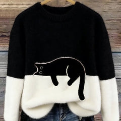 Lottie Cosy Oversized Sweater - Black
