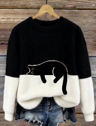 Lottie Cosy Oversized Sweater - Black