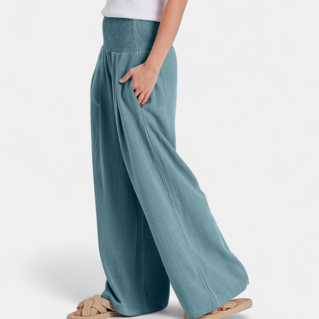 BONITA™ – Relaxed Wide Leg Linen Pants