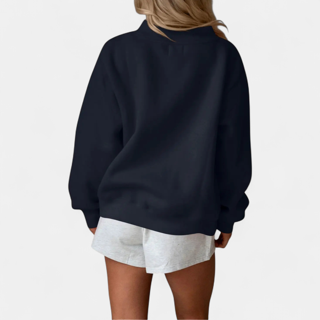 THEODORA™ – Cozy Ribbed Turtleneck Pullover