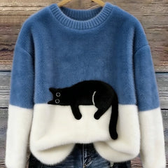 Lottie Cosy Oversized Sweater - Blue