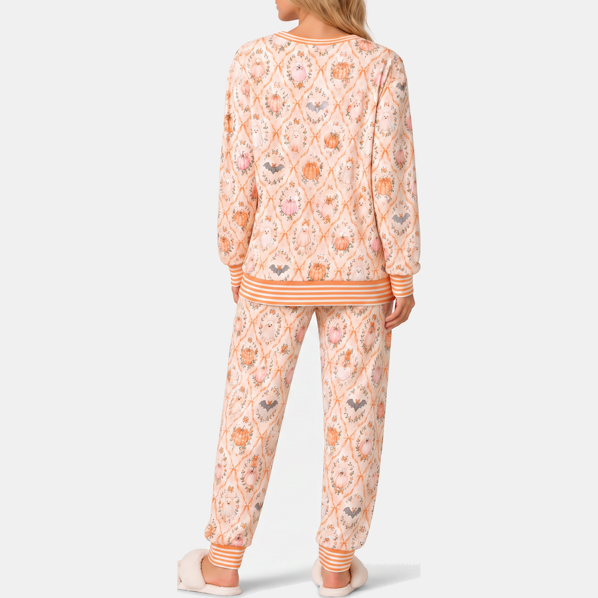 Women's Pajama Sets Long Sleeve Jogger Two Piece Lounge Set