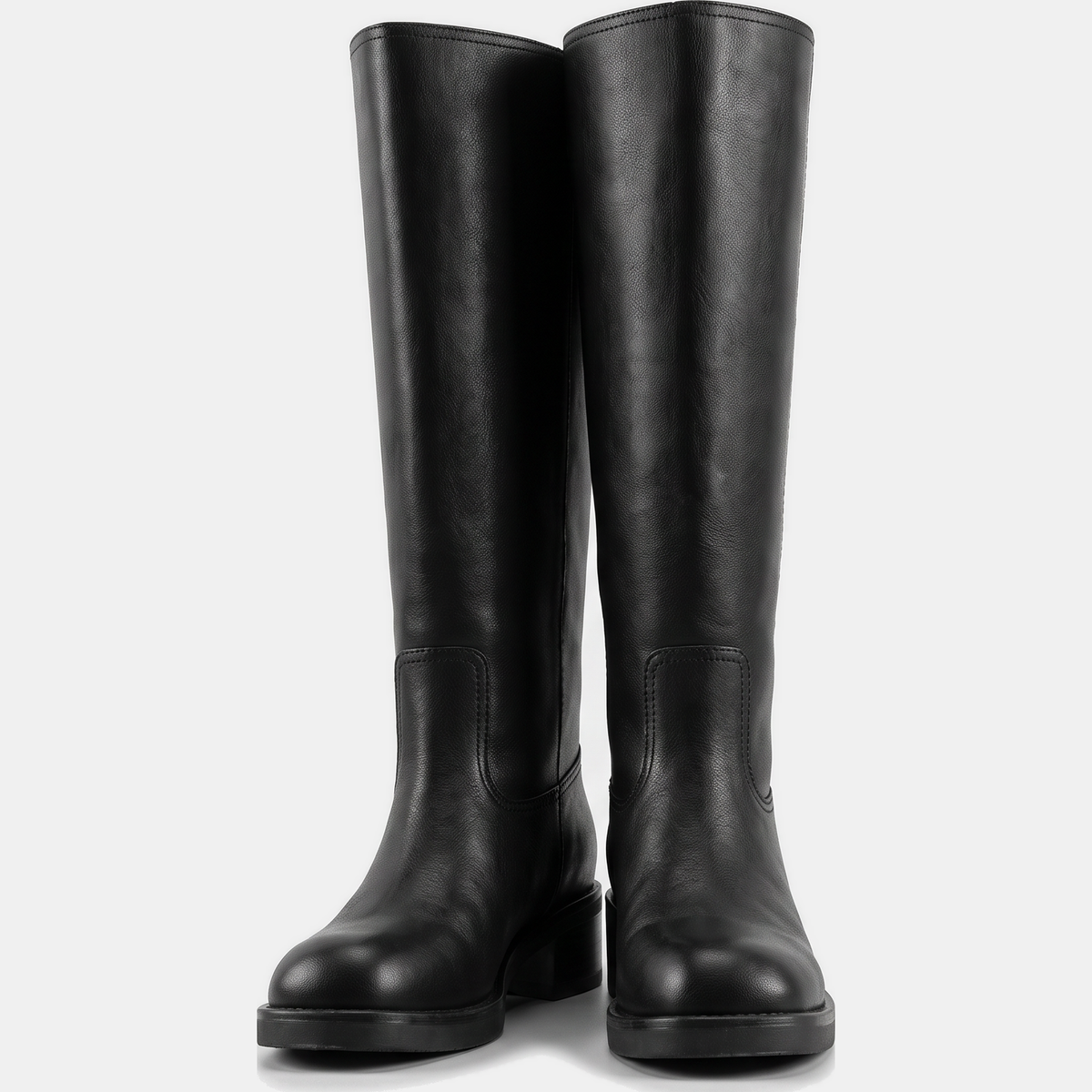Women's Square Toe Block Heel Knee High Boots