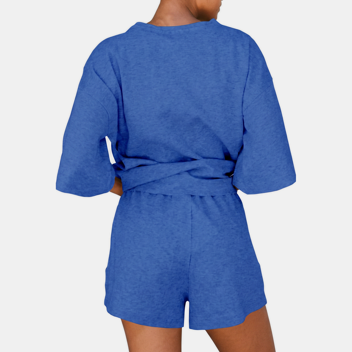 Women's Lounge Set Three Quarter Sleeve Top and Shorts