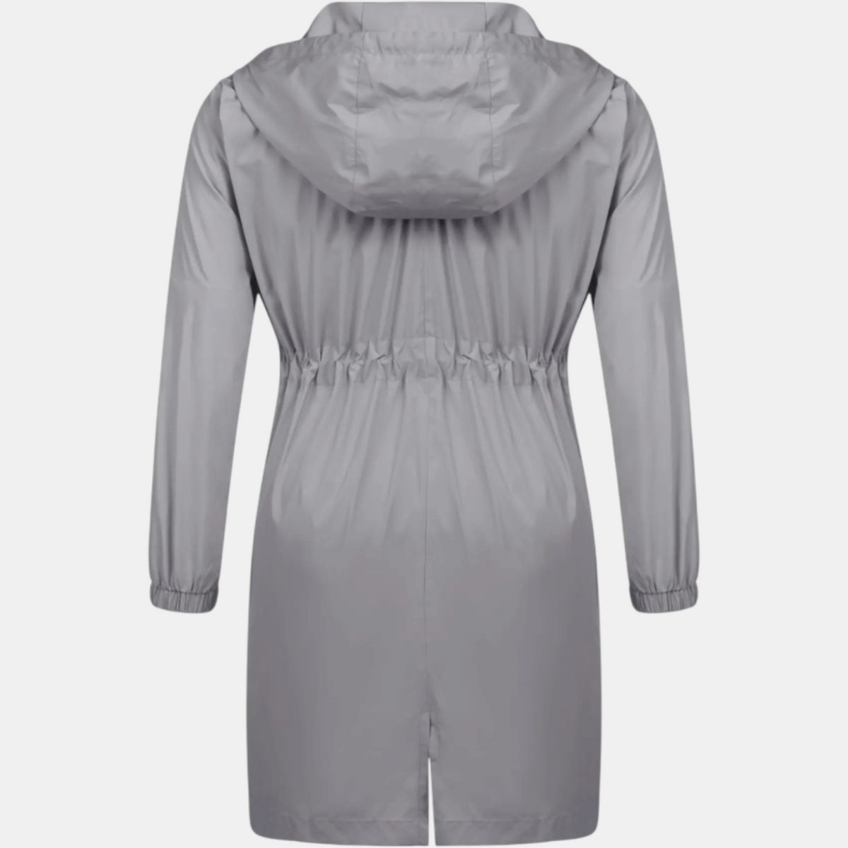 Women's Windbreaker Drawstring Waist Hooded Outdoor Jacket
