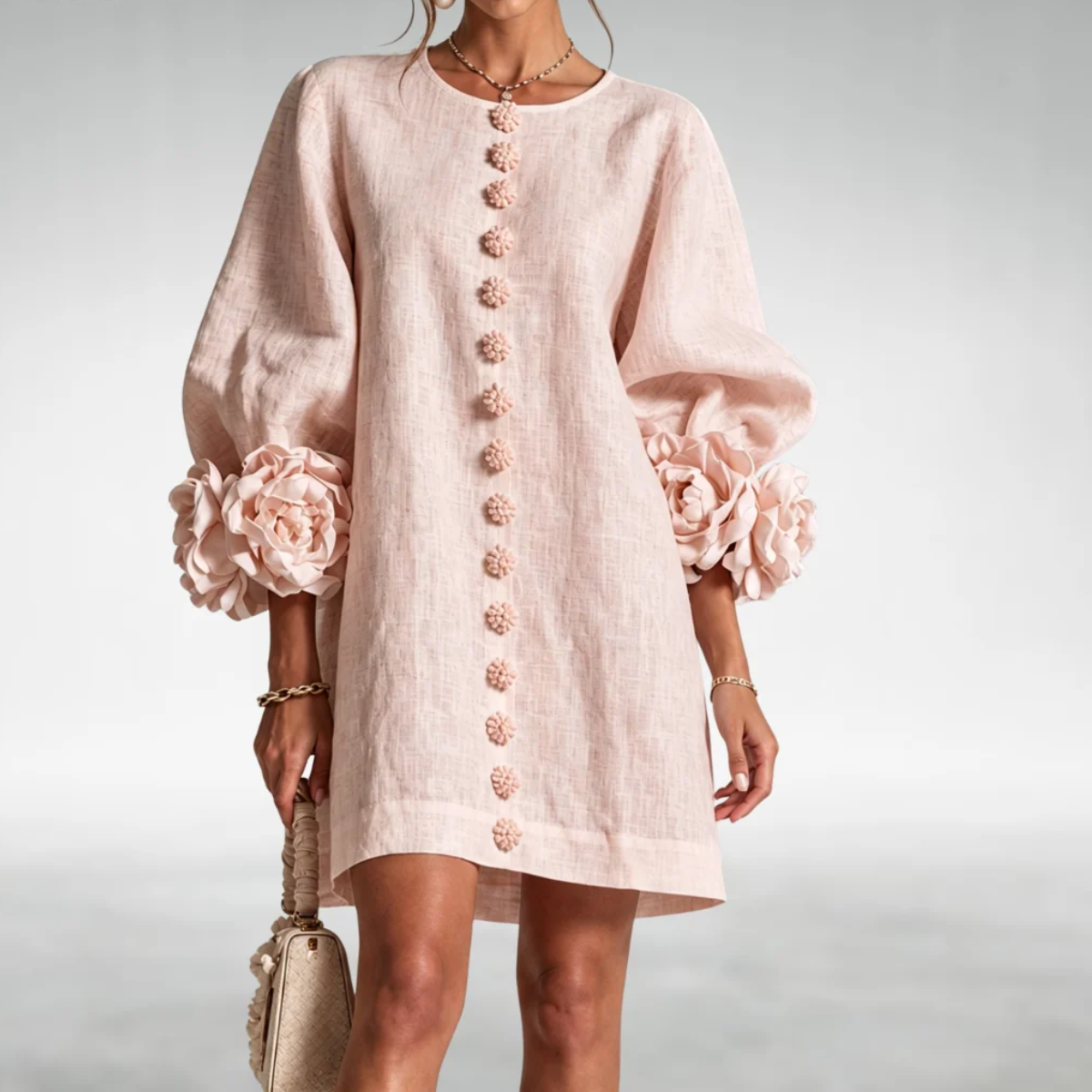 Carmena Floral Sleeve Dress