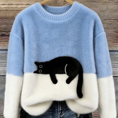 Lottie Cosy Oversized Sweater - Light Blue