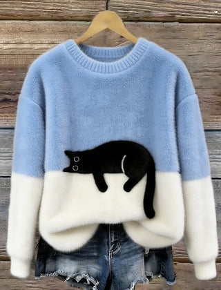 Lottie Cosy Oversized Sweater - Light Blue