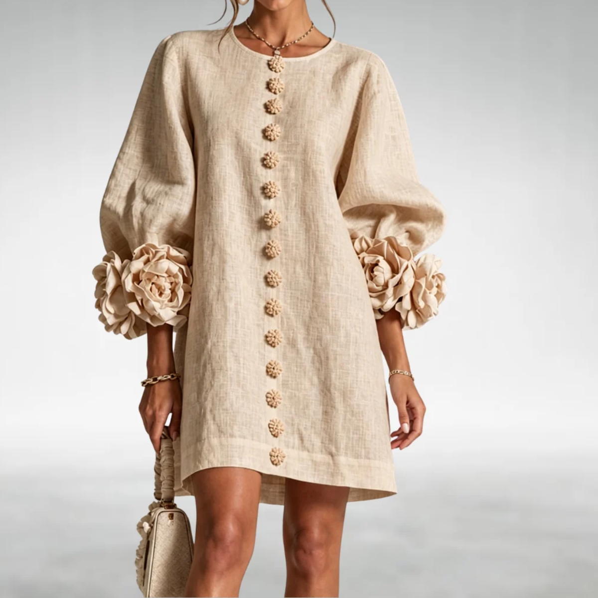 Carmena Floral Sleeve Dress