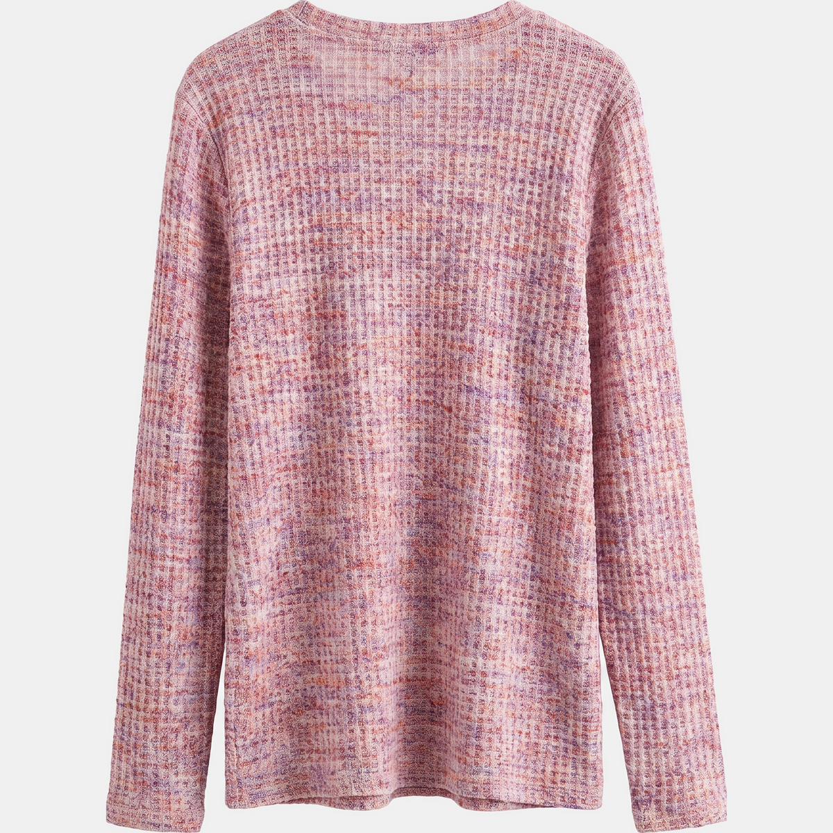 Women's Shimmer Ribbed Knit Notch V-Neck Sweater Top