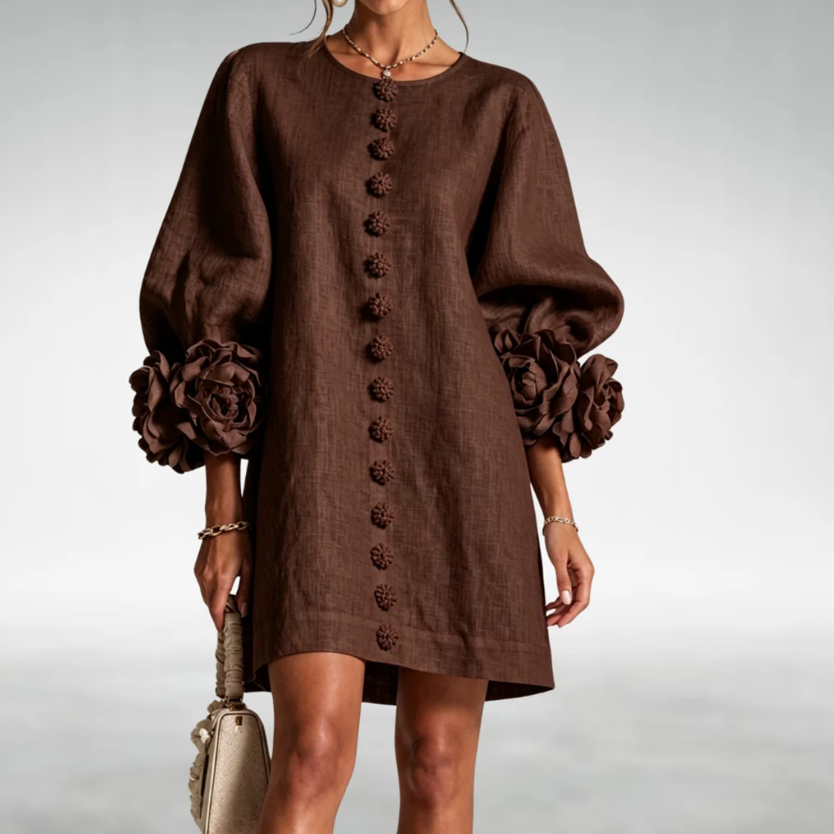 Carmena Floral Sleeve Dress