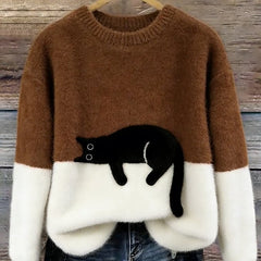 Lottie Cosy Oversized Sweater - Brown