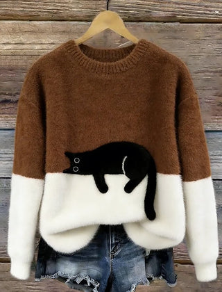 Lottie Cosy Oversized Sweater - Brown
