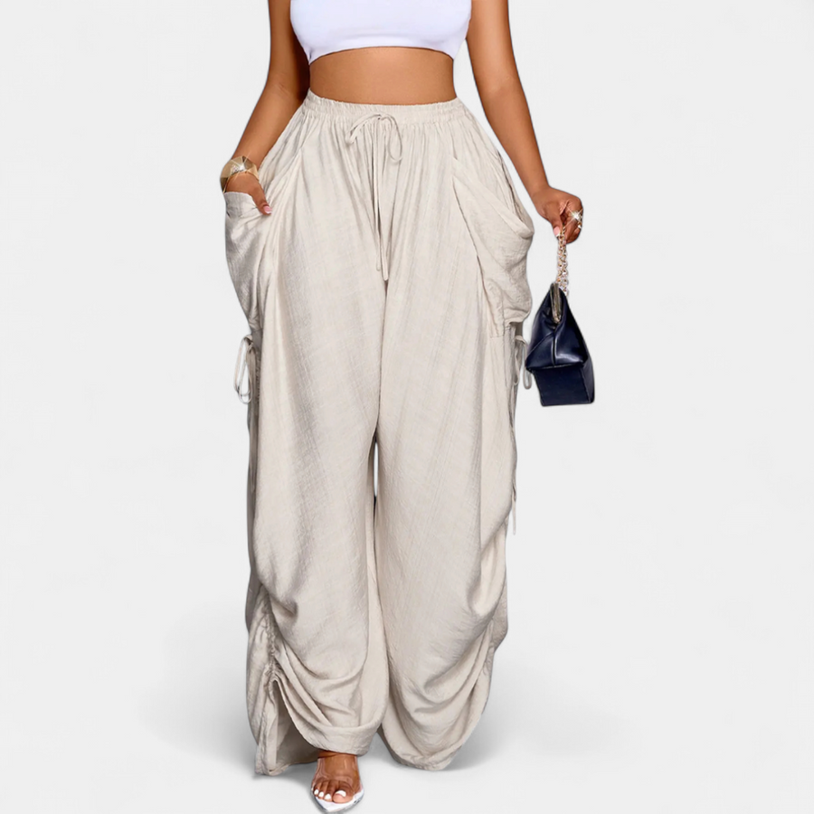 PETRA™ – Retro Punk Wide-Leg Pants