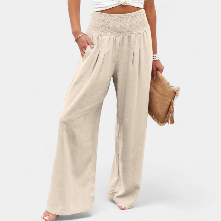 BONITA™ – Relaxed Wide Leg Linen Pants