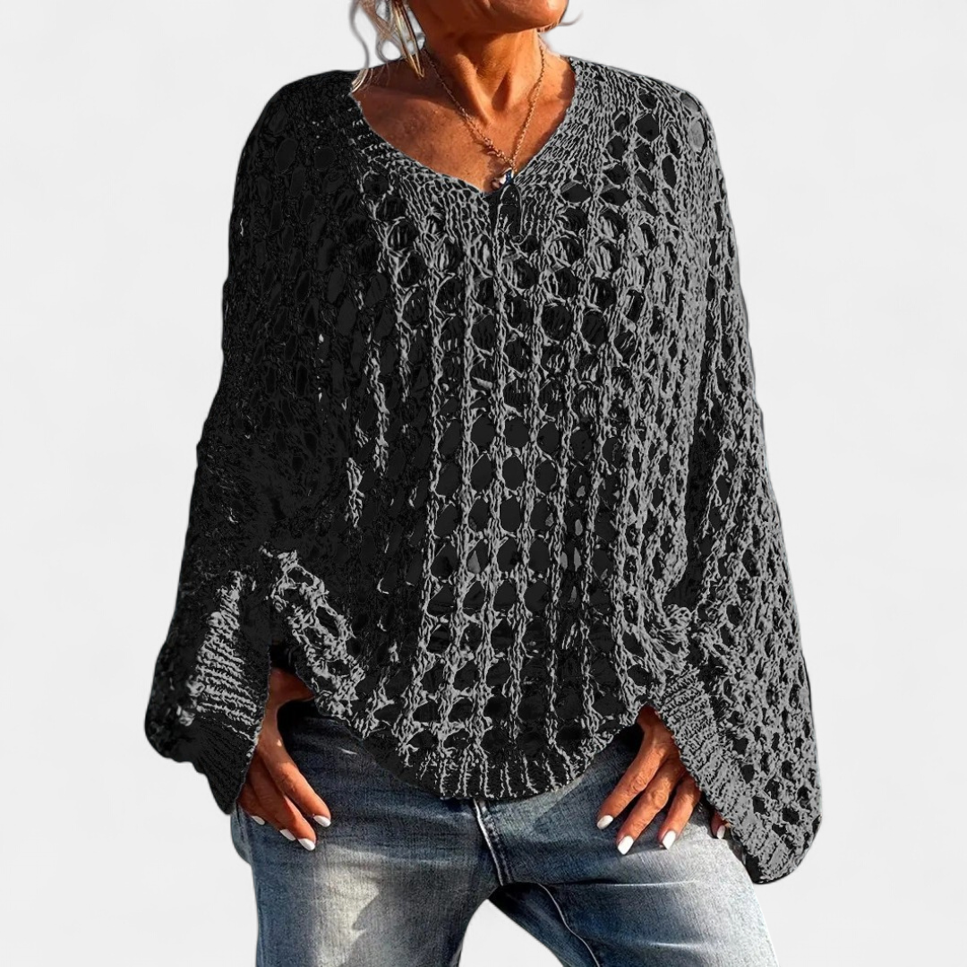 SOLEIL™ – Sexy Open-Knit Beach Cover-Up