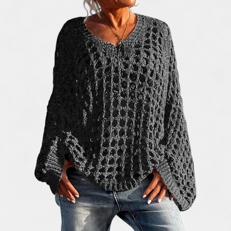 SOLEIL™ – Sexy Open-Knit Beach Cover-Up