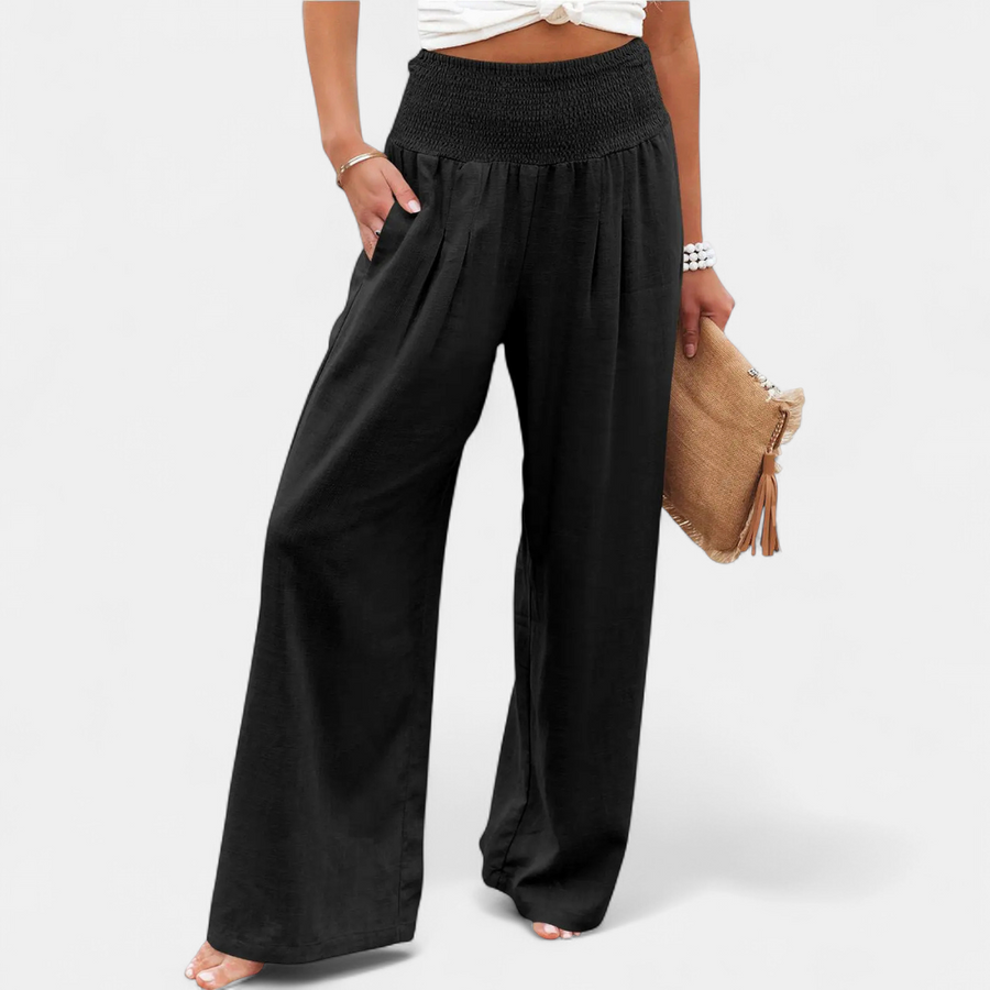 BONITA™ – Relaxed Wide Leg Linen Pants