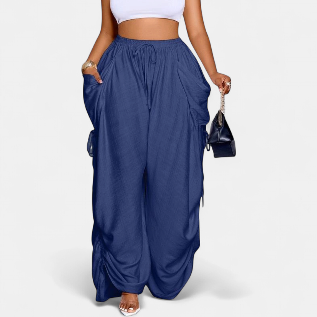 PETRA™ – Retro Punk Wide-Leg Pants