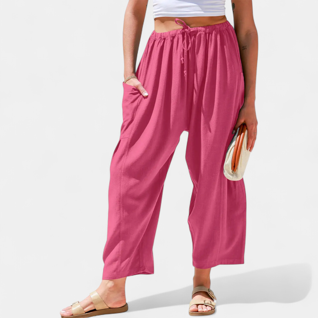 BREEZY™ – Flowy Linen Wide-Leg Beach Pants