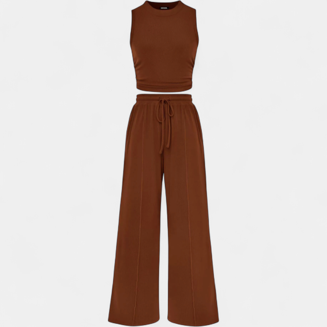 CALLA™ – Relaxed Knit Wide-Leg Lounge Set
