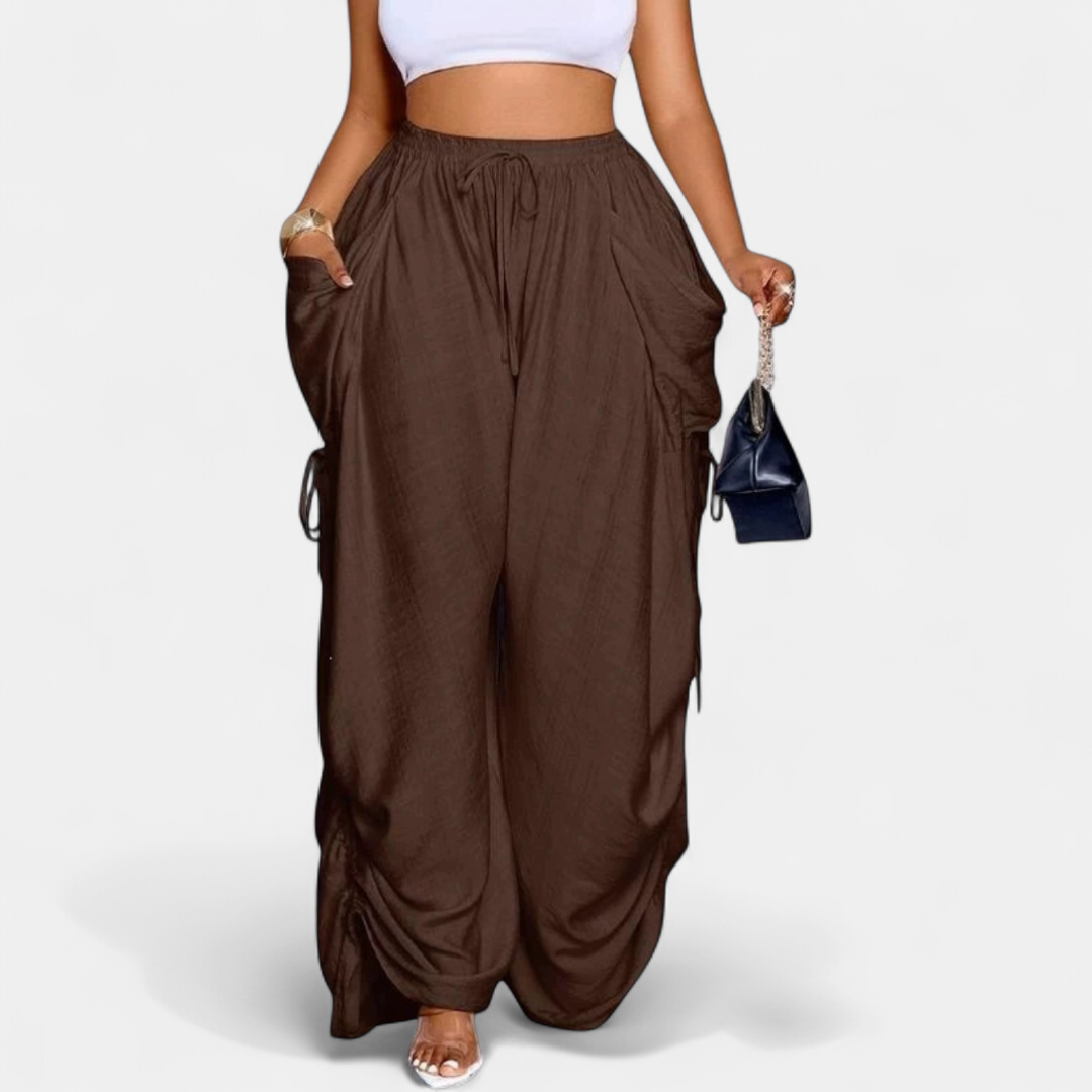 PETRA™ – Retro Punk Wide-Leg Pants