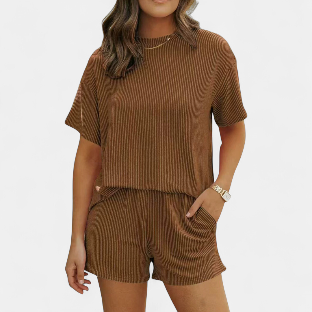 REESE™ – Ribbed Relaxed Two-Piece Lounge Set