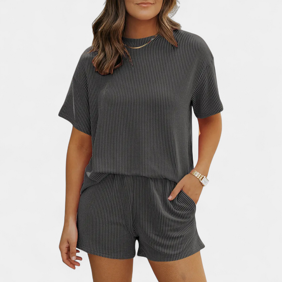 REESE™ – Ribbed Relaxed Two-Piece Lounge Set