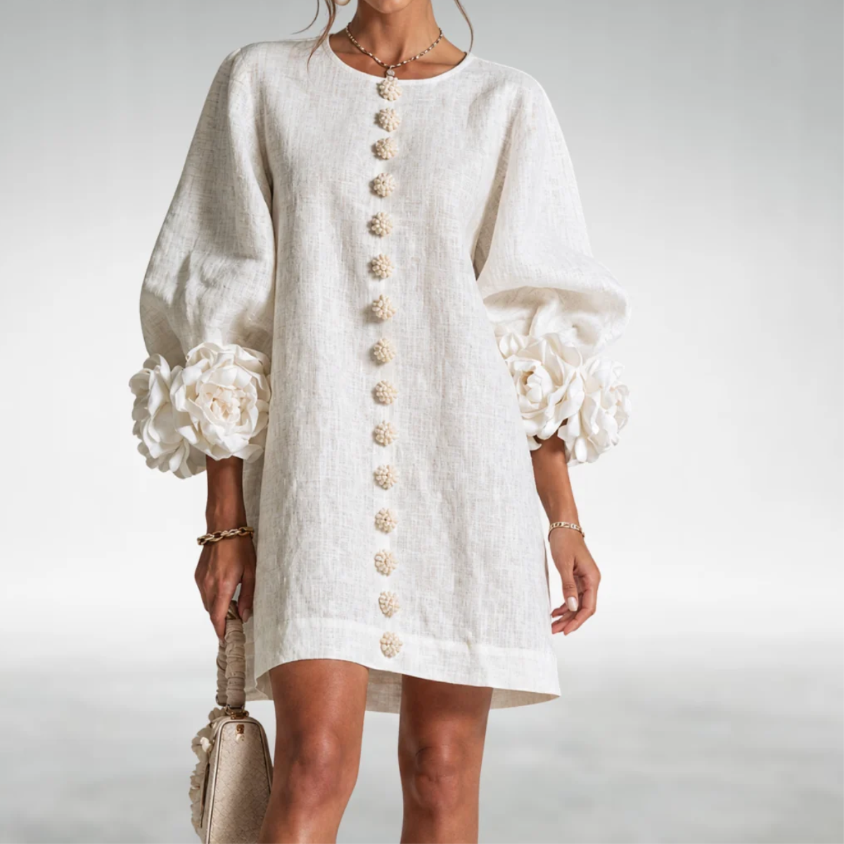 Carmena Floral Sleeve Dress