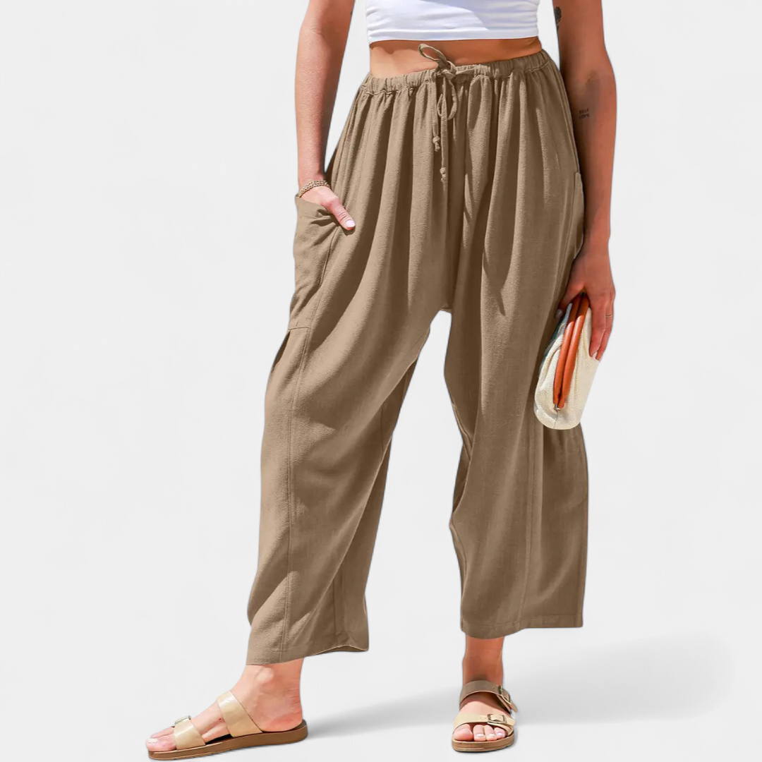 BREEZY™ – Flowy Linen Wide-Leg Beach Pants