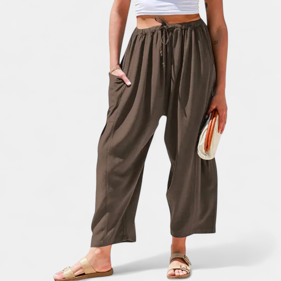 BREEZY™ – Flowy Linen Wide-Leg Beach Pants