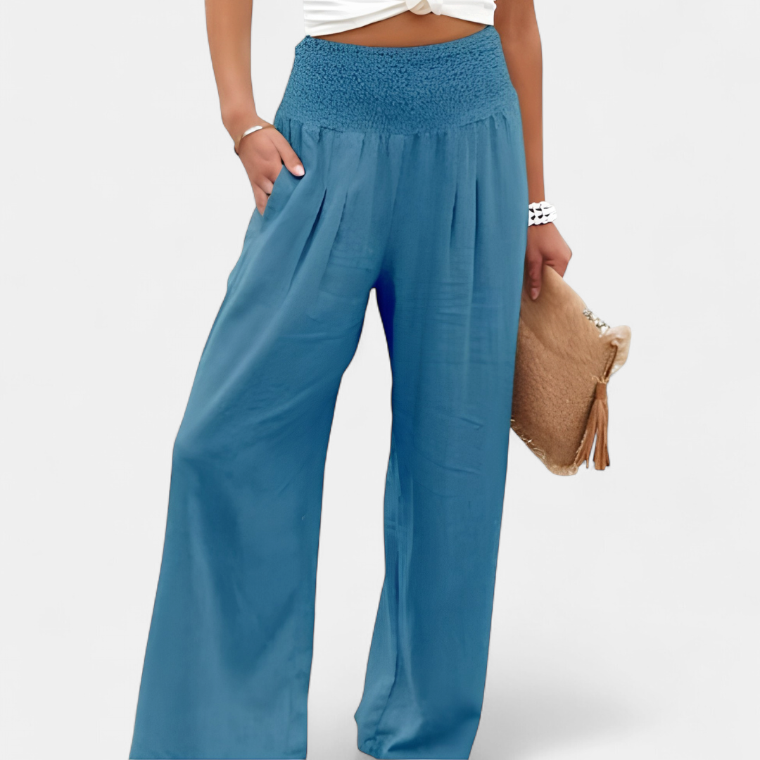 BONITA™ – Relaxed Wide Leg Linen Pants