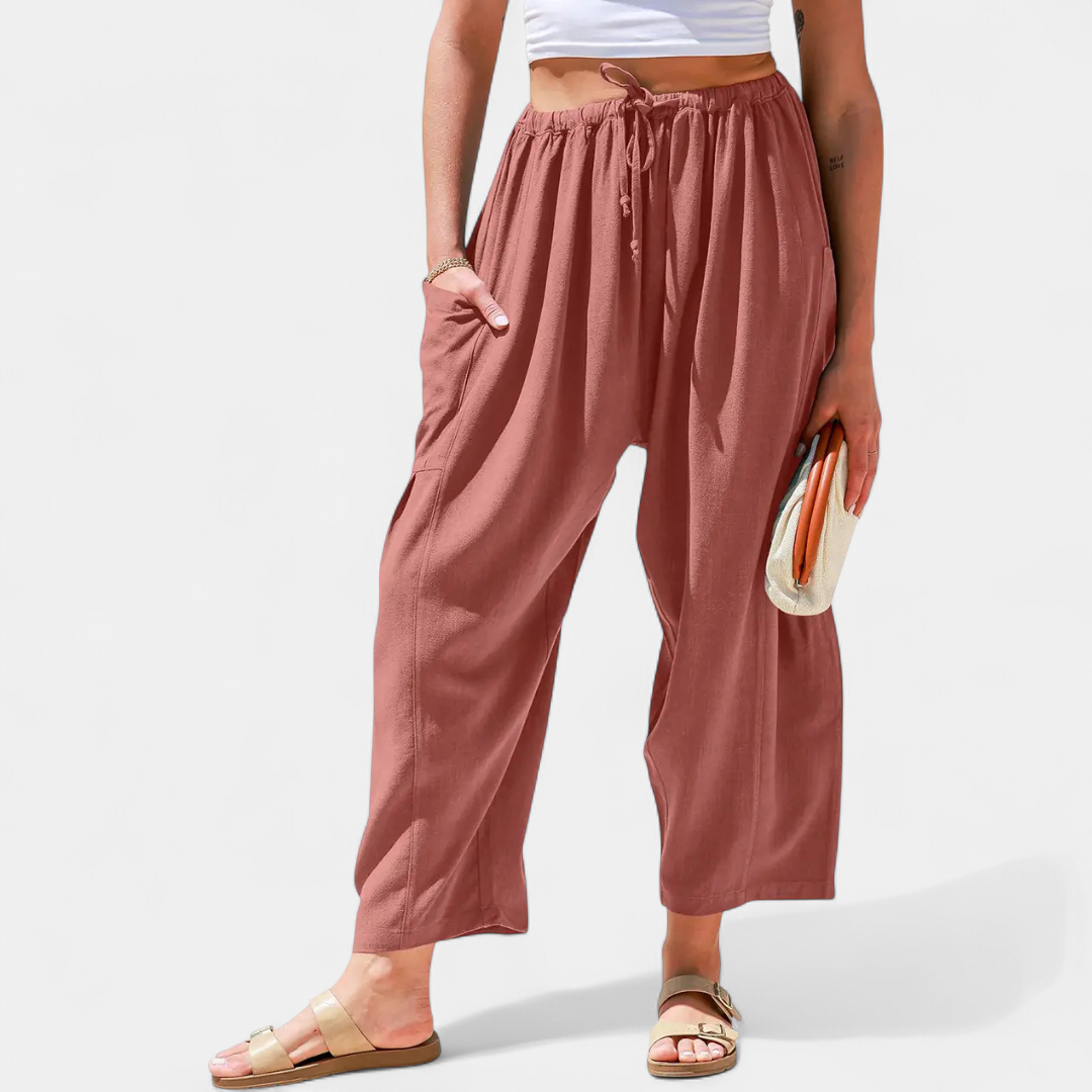 BREEZY™ – Flowy Linen Wide-Leg Beach Pants