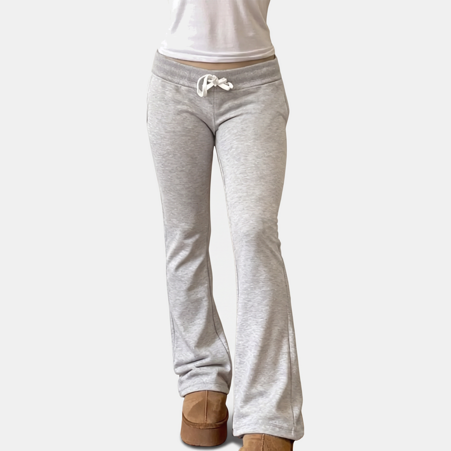 Women's Wide Leg Sweatpants with Low Rise Drawstring Waist