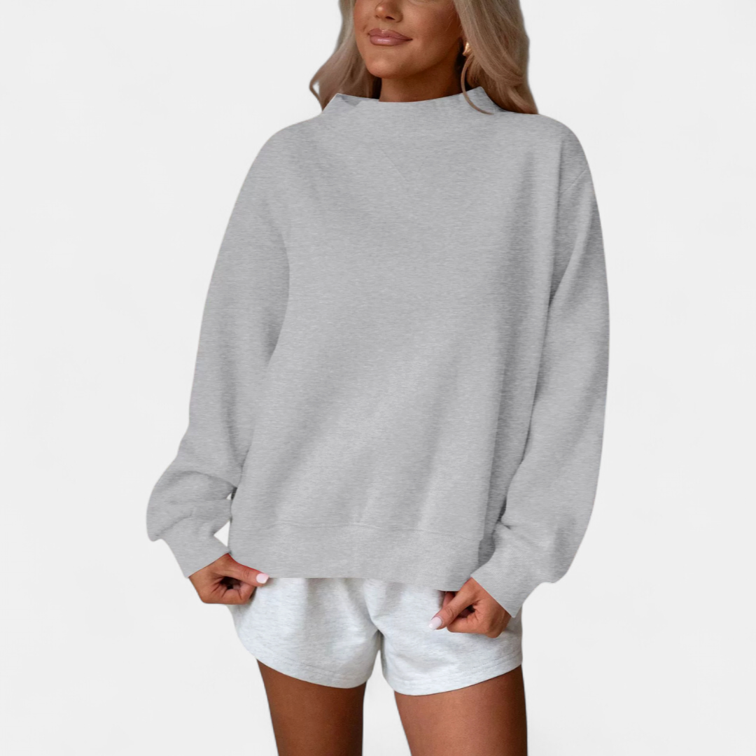 THEODORA™ – Cozy Ribbed Turtleneck Pullover